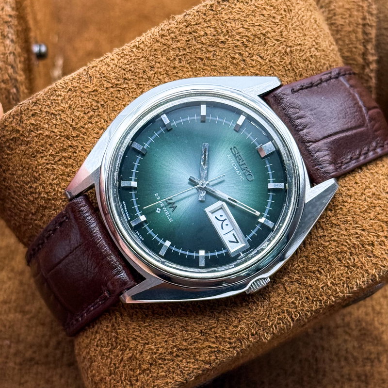 Seiko Seiko - Lord Matic "Gradient Green Sunburst" 光脈 (Kōmyaku) – Veins of Light - No reserve price - 5606-7191 - Men - 1973 vintage watch - image 10