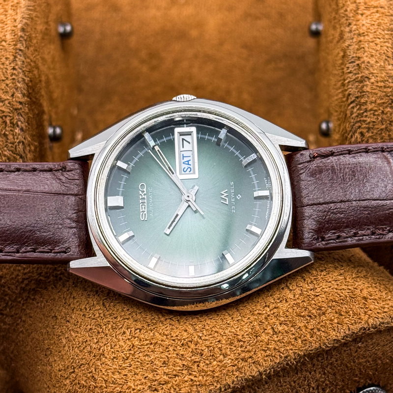 Seiko Seiko - Lord Matic "Gradient Green Sunburst" 光脈 (Kōmyaku) – Veins of Light - No reserve price - 5606-7191 - Men - 1973 vintage watch - image 14