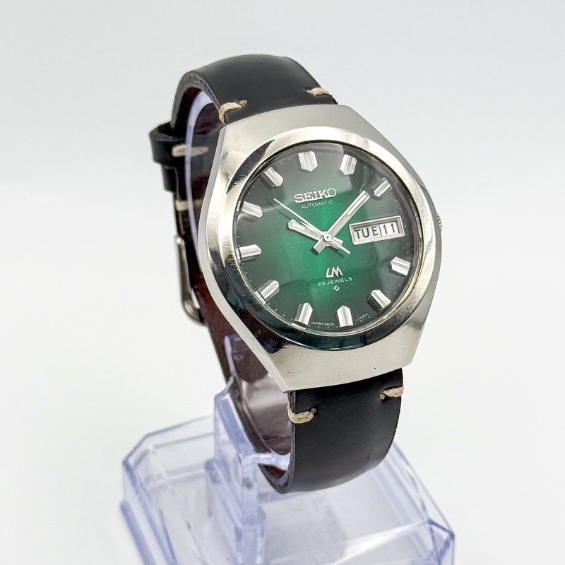 Seiko Seiko - LM "Vivid Green Sunburst" 風音 (Kazane) – Sound of Wind - No reserve price - 5606-7360 - Men - 1974 vintage watch - image 3