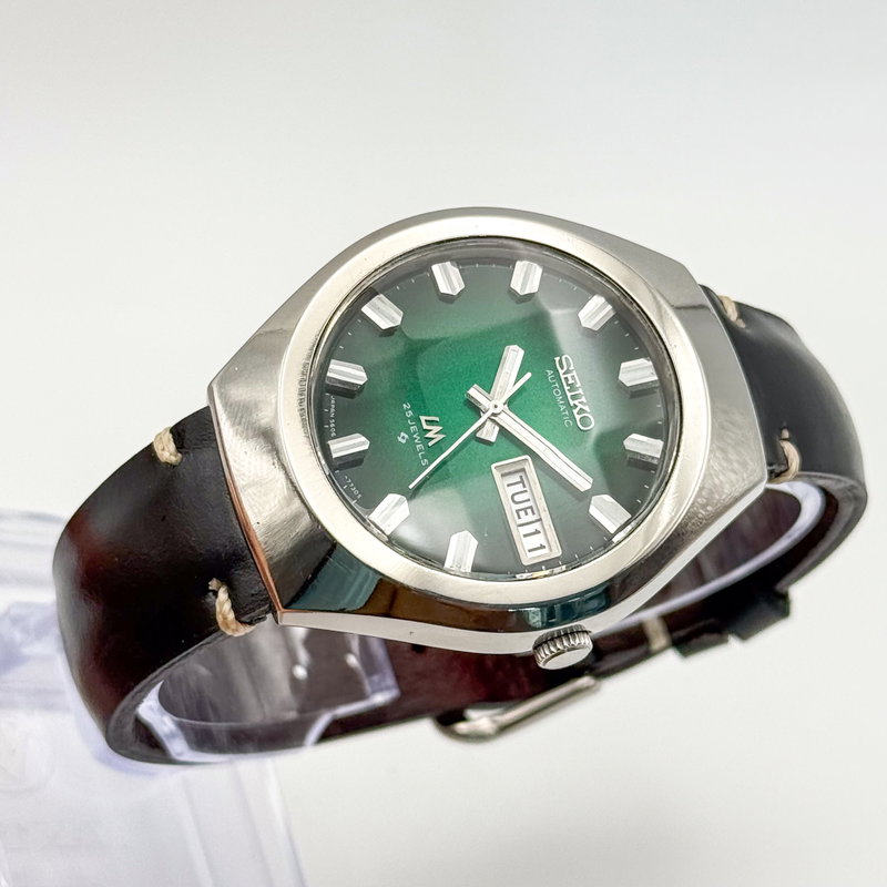 Seiko Seiko - LM "Vivid Green Sunburst" 風音 (Kazane) – Sound of Wind - No reserve price - 5606-7360 - Men - 1974 vintage watch - image 9
