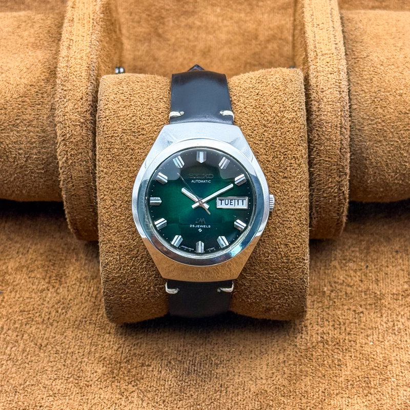 Seiko Seiko - LM "Vivid Green Sunburst" 風音 (Kazane) – Sound of Wind - No reserve price - 5606-7360 - Men - 1974 vintage watch - image 10