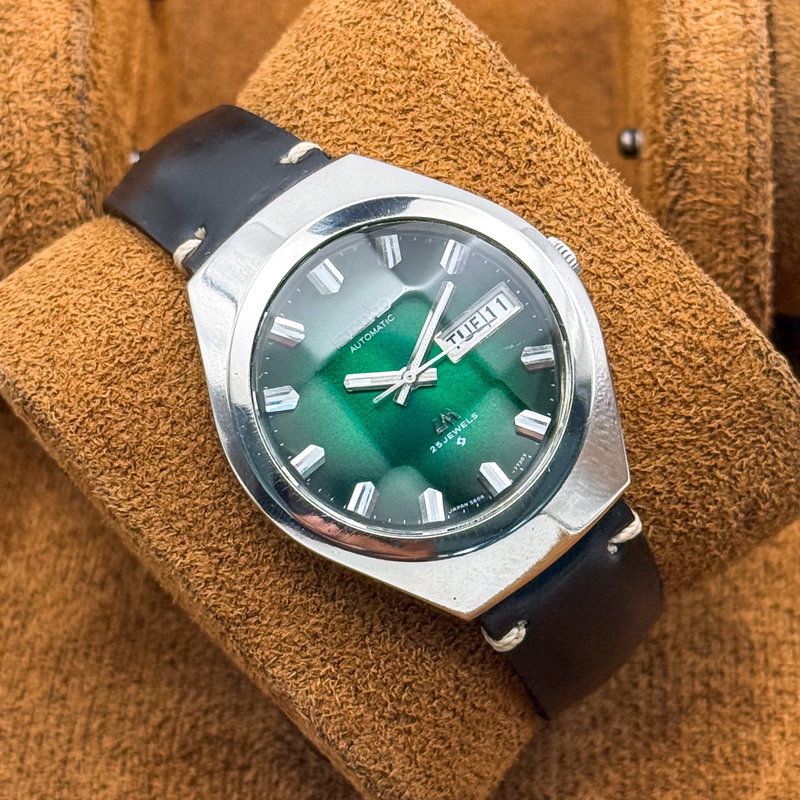 Seiko Seiko - LM "Vivid Green Sunburst" 風音 (Kazane) – Sound of Wind - No reserve price - 5606-7360 - Men - 1974 vintage watch - image 13