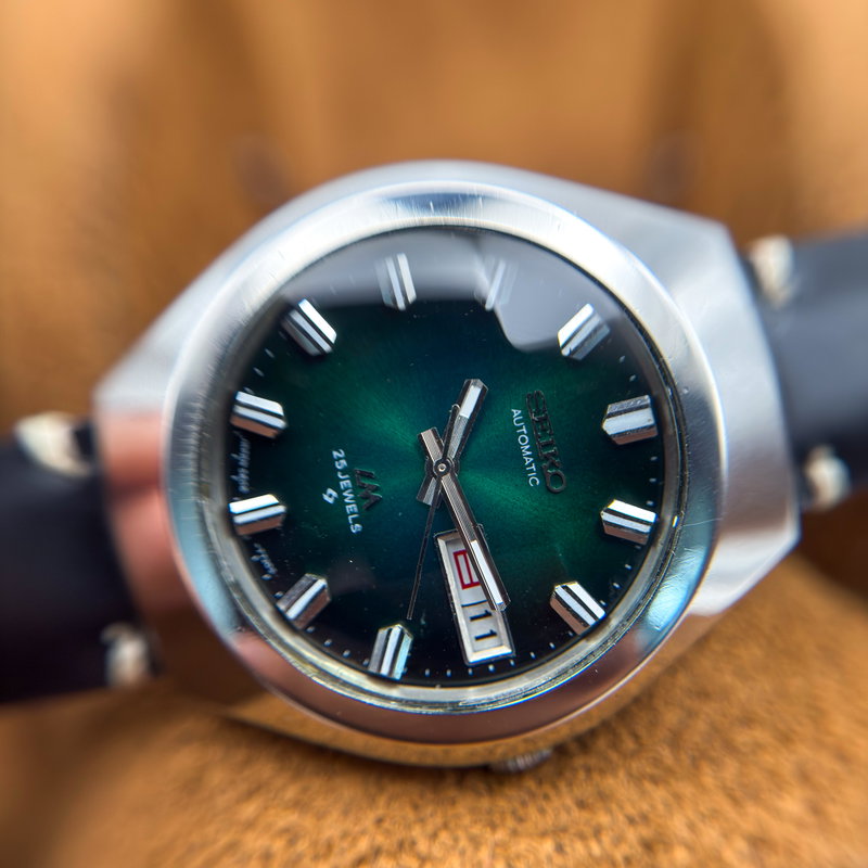 Seiko Seiko - LM "Vivid Green Sunburst" 風音 (Kazane) – Sound of Wind - No reserve price - 5606-7360 - Men - 1974 vintage watch - image 17