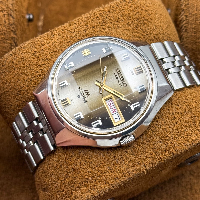 Seiko Seiko - Lord Matic "Gradient Grey Sunburst" 閑影 (Kanei) – Tranquil Shadow - No reserve price - 5606-7290 - Men - 1973 vintage watch - image 14
