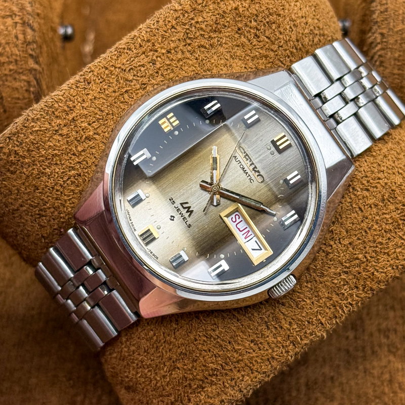 Seiko Seiko - Lord Matic "Gradient Grey Sunburst" 閑影 (Kanei) – Tranquil Shadow - No reserve price - 5606-7290 - Men - 1973 vintage watch - image 15