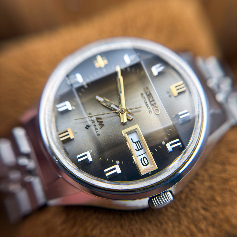 Seiko Seiko - Lord Matic "Gradient Grey Sunburst" 閑影 (Kanei) – Tranquil Shadow - No reserve price - 5606-7290 - Men - 1973 vintage watch - image 18