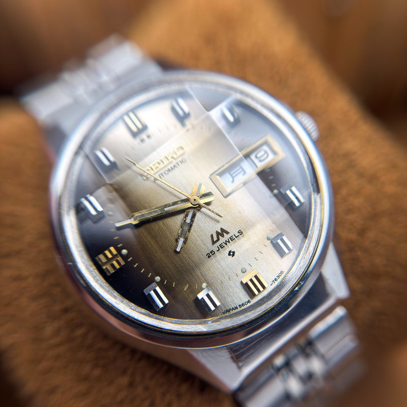 Seiko Seiko - Lord Matic "Gradient Grey Sunburst" 閑影 (Kanei) – Tranquil Shadow - No reserve price - 5606-7290 - Men - 1973 vintage watch - image 21