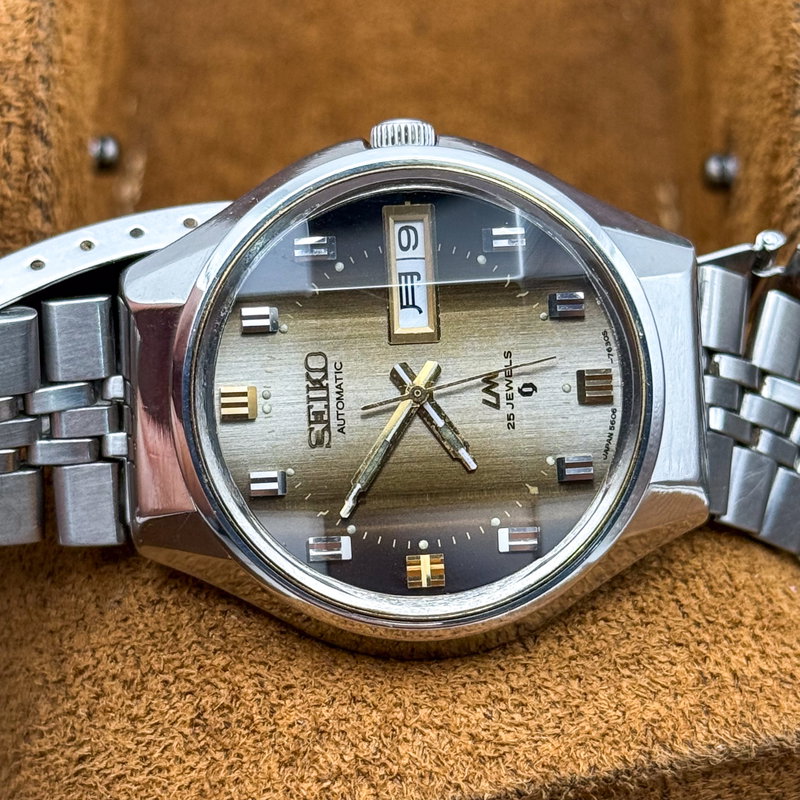 Seiko Seiko - Lord Matic "Gradient Grey Sunburst" 閑影 (Kanei) – Tranquil Shadow - No reserve price - 5606-7290 - Men - 1973 vintage watch - image 24