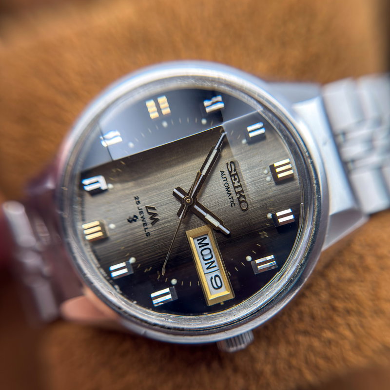 Seiko Seiko - Lord Matic "Gradient Grey Sunburst" 曇紋 (Donmon) – Hazy Pattern - No reserve price - 5606-7290 - Men - 1973 vintage watch - image 16