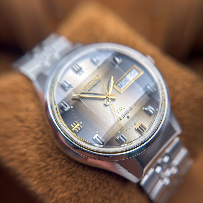 Seiko Seiko - Lord Matic "Gradient Grey Sunburst" 曇紋 (Donmon) – Hazy Pattern - No reserve price - 5606-7290 - Men - 1973 vintage watch - image 19