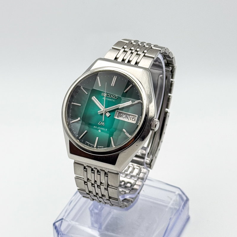 Seiko Seiko - Lord Matic "Emerald Green Sunburst" 放紋 – Hōmon – Radiant Pattern - No reserve price - 5606-8061 - Men - 1975 vintage watch - image 3