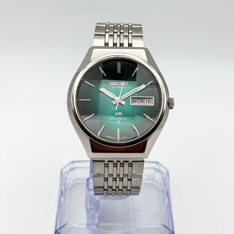 Seiko Seiko - Lord Matic "Emerald Green Sunburst" 放紋 – Hōmon – Radiant Pattern - No reserve price - 5606-8061 - Men - 1975 vintage watch - image 4