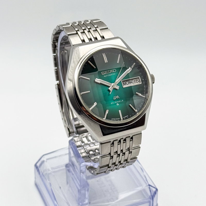 Seiko Seiko - Lord Matic "Emerald Green Sunburst" 放紋 – Hōmon – Radiant Pattern - No reserve price - 5606-8061 - Men - 1975 vintage watch - image 1