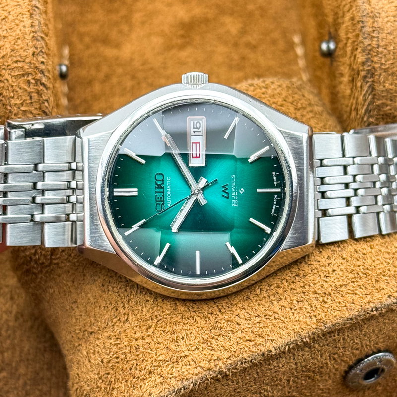 Seiko Seiko - Lord Matic "Emerald Green Sunburst" 放紋 – Hōmon – Radiant Pattern - No reserve price - 5606-8061 - Men - 1975 vintage watch - image 26