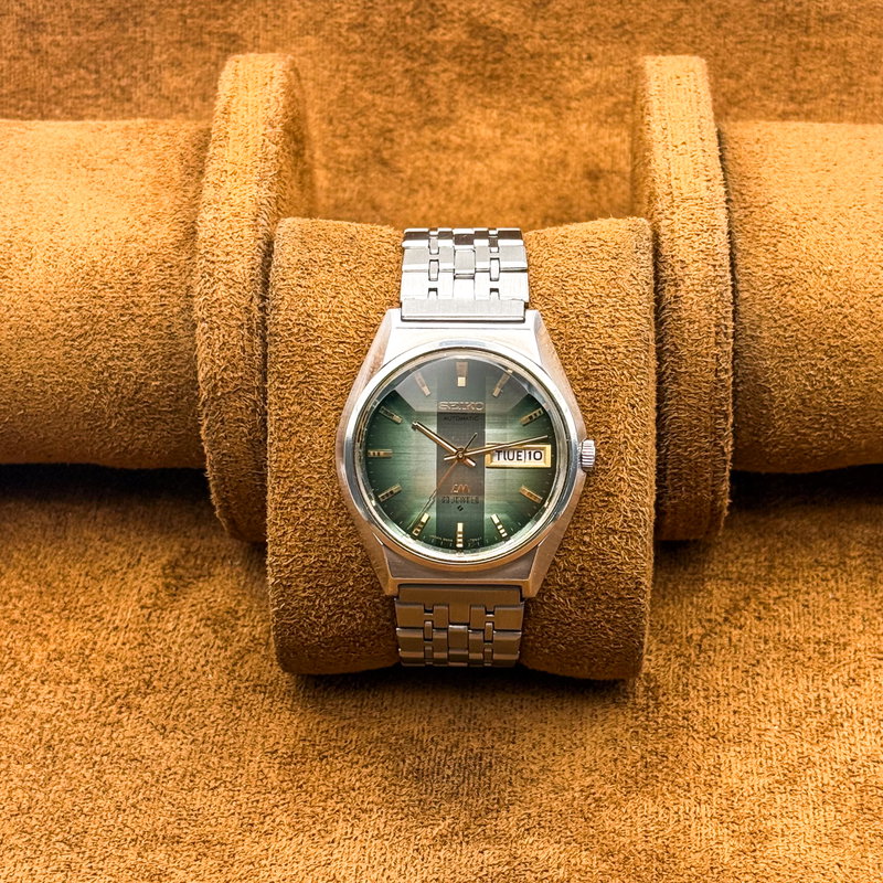Seiko Seiko - Lord Matic "Gradient Emerald Sunburst" 光明 (Kōmyō) – Luminous Light - No reserve price - 5606-7310 - Men - 1973 vintage watch - image 9
