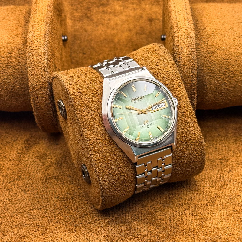 Seiko Seiko - Lord Matic "Gradient Emerald Sunburst" 光明 (Kōmyō) – Luminous Light - No reserve price - 5606-7310 - Men - 1973 vintage watch - image 11