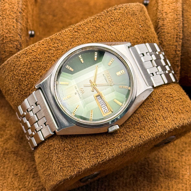 Seiko Seiko - Lord Matic "Gradient Emerald Sunburst" 光明 (Kōmyō) – Luminous Light - No reserve price - 5606-7310 - Men - 1973 vintage watch - image 13