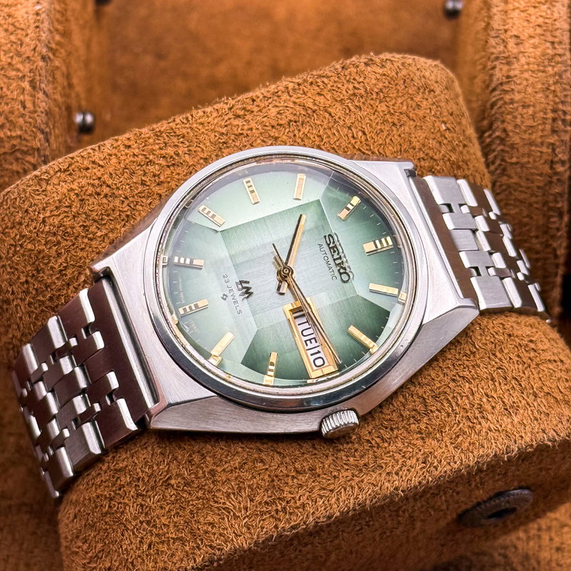 Seiko Seiko - Lord Matic "Gradient Emerald Sunburst" 光明 (Kōmyō) – Luminous Light - No reserve price - 5606-7310 - Men - 1973 vintage watch - image 14