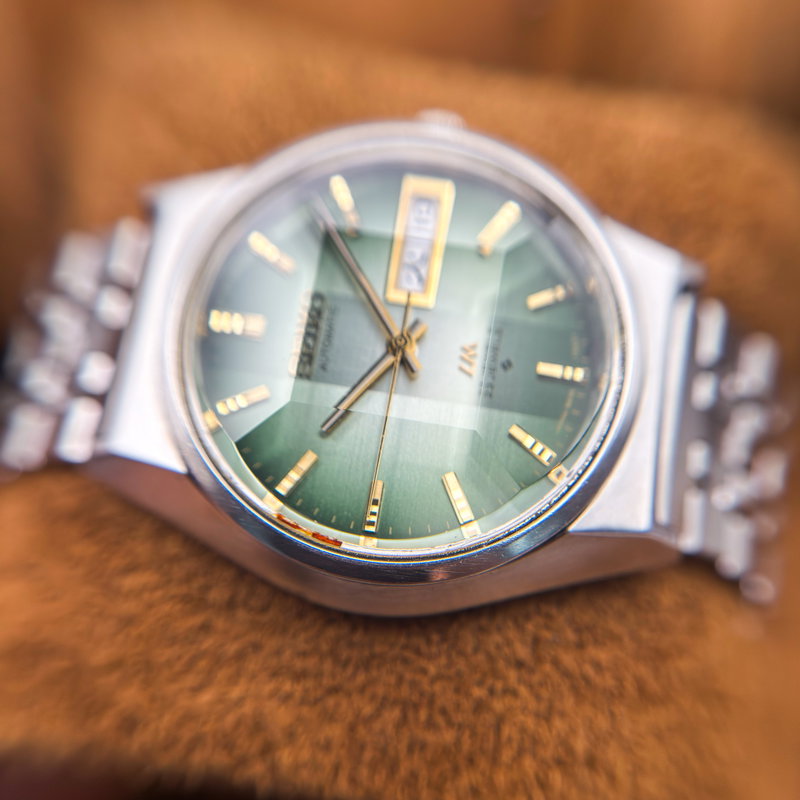 Seiko Seiko - Lord Matic "Gradient Emerald Sunburst" 光明 (Kōmyō) – Luminous Light - No reserve price - 5606-7310 - Men - 1973 vintage watch - image 19
