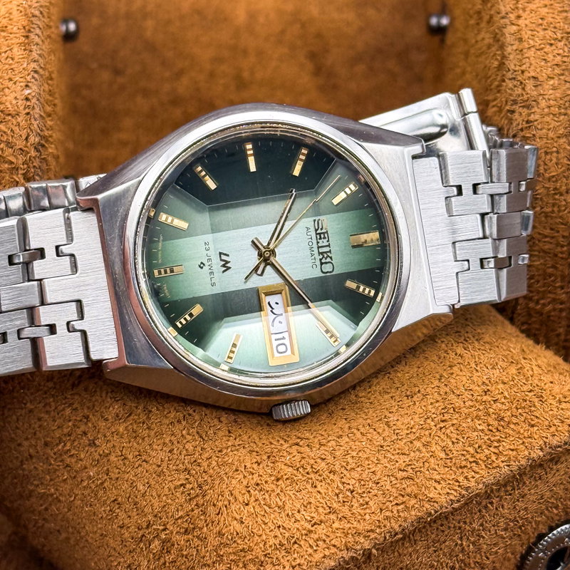 Seiko Seiko - Lord Matic "Gradient Emerald Sunburst" 光明 (Kōmyō) – Luminous Light - No reserve price - 5606-7310 - Men - 1973 vintage watch - image 20