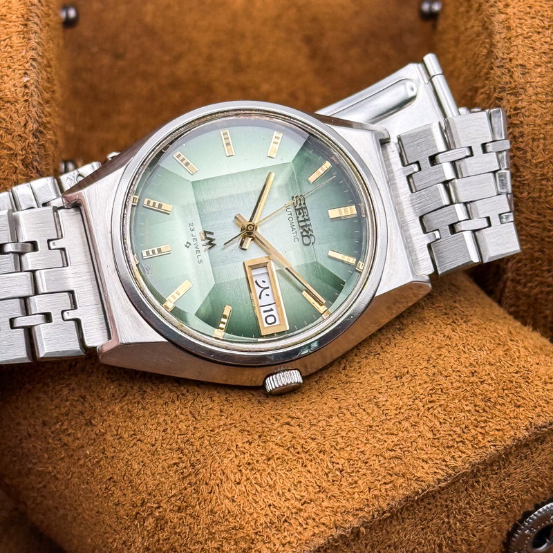 Seiko Seiko - Lord Matic "Gradient Emerald Sunburst" 光明 (Kōmyō) – Luminous Light - No reserve price - 5606-7310 - Men - 1973 vintage watch - image 21