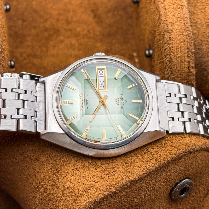 Seiko Seiko - Lord Matic "Gradient Emerald Sunburst" 光明 (Kōmyō) – Luminous Light - No reserve price - 5606-7310 - Men - 1973 vintage watch - image 24