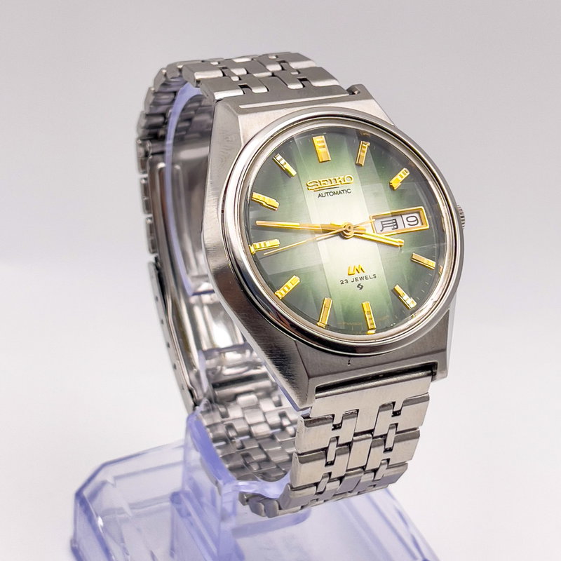 Seiko Seiko - LM "Gradient Green Sunburst" [Near-Mint] 皇光 (Kōkō) – Imperial Light - 5606-7310 - Men - 1975 vintage watch - image 4