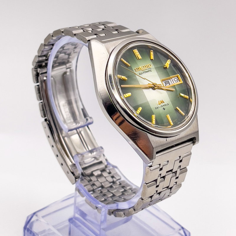 Seiko Seiko - LM "Gradient Green Sunburst" [Near-Mint] 皇光 (Kōkō) – Imperial Light - 5606-7310 - Men - 1975 vintage watch - image 5