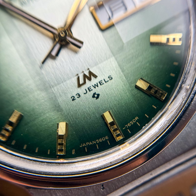 Seiko Seiko - LM "Gradient Green Sunburst" [Near-Mint] 皇光 (Kōkō) – Imperial Light - 5606-7310 - Men - 1975 vintage watch - image 24
