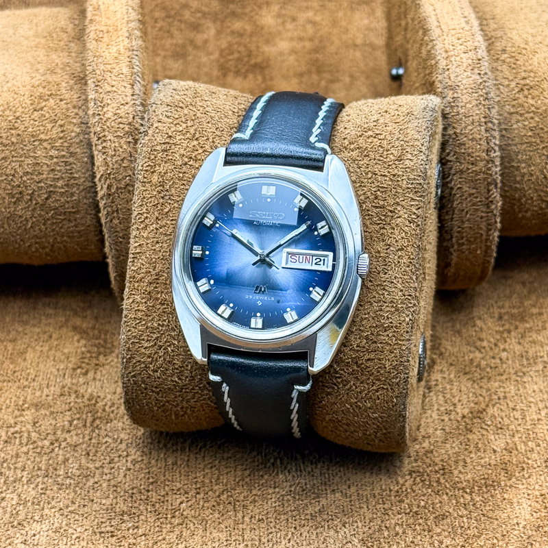 Seiko Seiko - Lord Matic "Gradient Blue Sunburst" 清輝 (Seiki) – Pure Radiance - No reserve price - 5606-7230 - Men - 1973 vintage watch - image 12