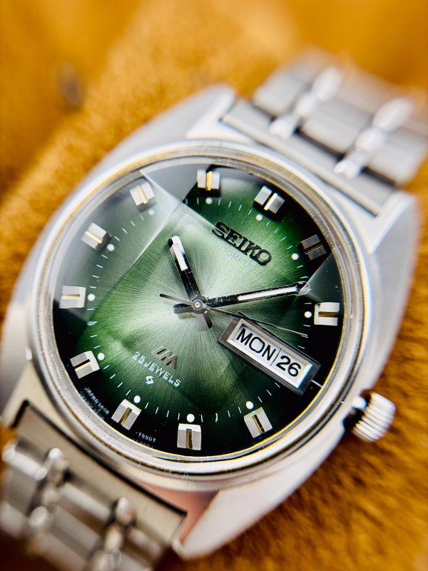 Seiko Seiko - Lord Matic "Gradient Green Sunburst" 翠王 (Suiō) – Emerald King - No reserve price - 5606-7231 - Men - 1973 vintage watch - image 10