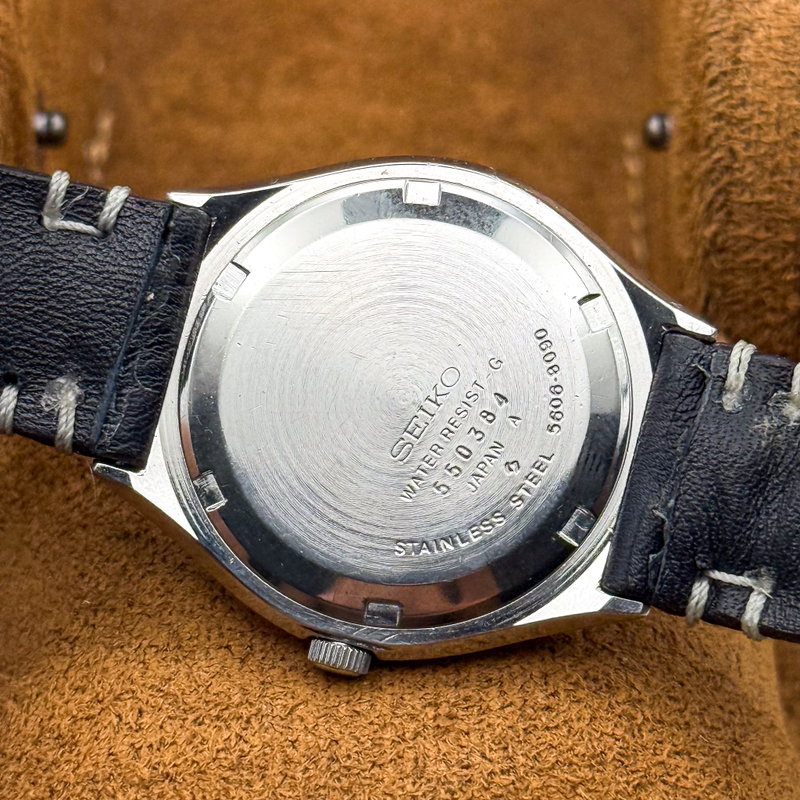 Seiko Seiko - Lord Matic [Serviced] "Linen dial" 結光 (Kekkō) – Connected Light - No reserve price - 5606-8090 - Men - 1975 vintage watch - image 20