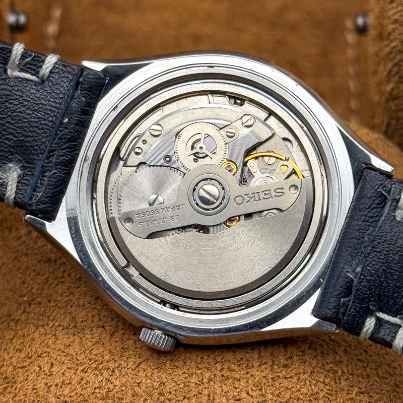 Seiko Seiko - Lord Matic [Serviced] "Linen dial" 結光 (Kekkō) – Connected Light - No reserve price - 5606-8090 - Men - 1975 vintage watch - image 21