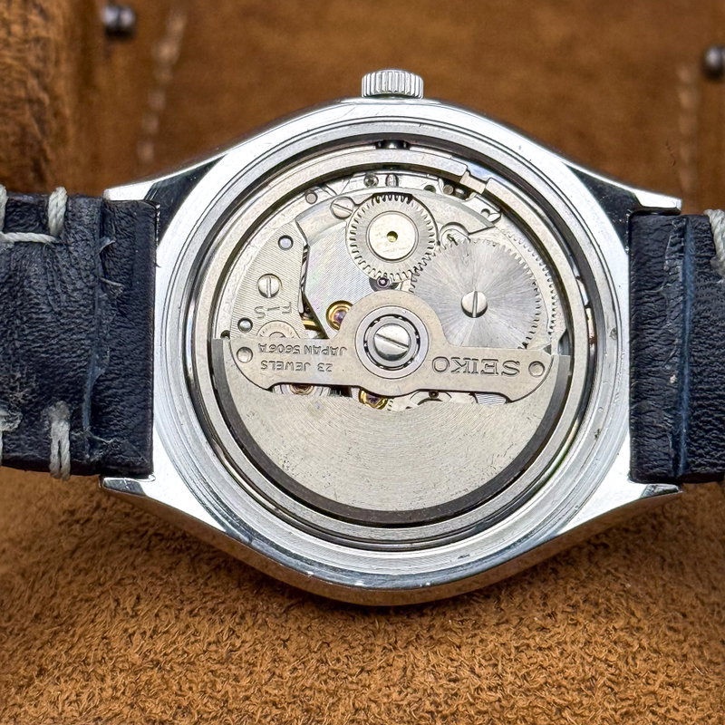 Seiko Seiko - Lord Matic [Serviced] "Linen dial" 結光 (Kekkō) – Connected Light - No reserve price - 5606-8090 - Men - 1975 vintage watch - image 23
