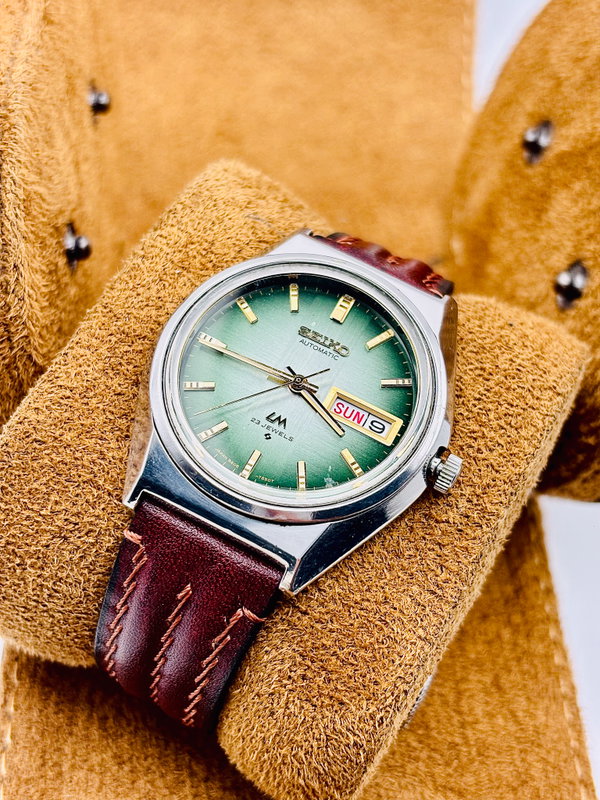 Seiko Seiko - Lord Matic "Gradient Green Sunburst" 翠輝 (Suiki) – Emerald Radiance - No reserve price - 5606-7310 - Men - 1973 vintage watch - image 3