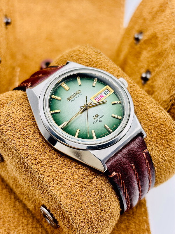 Seiko Seiko - Lord Matic "Gradient Green Sunburst" 翠輝 (Suiki) – Emerald Radiance - No reserve price - 5606-7310 - Men - 1973 vintage watch - image 4