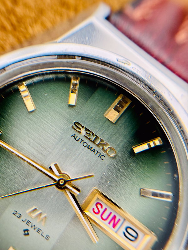 Seiko Seiko - Lord Matic "Gradient Green Sunburst" 翠輝 (Suiki) – Emerald Radiance - No reserve price - 5606-7310 - Men - 1973 vintage watch - image 7