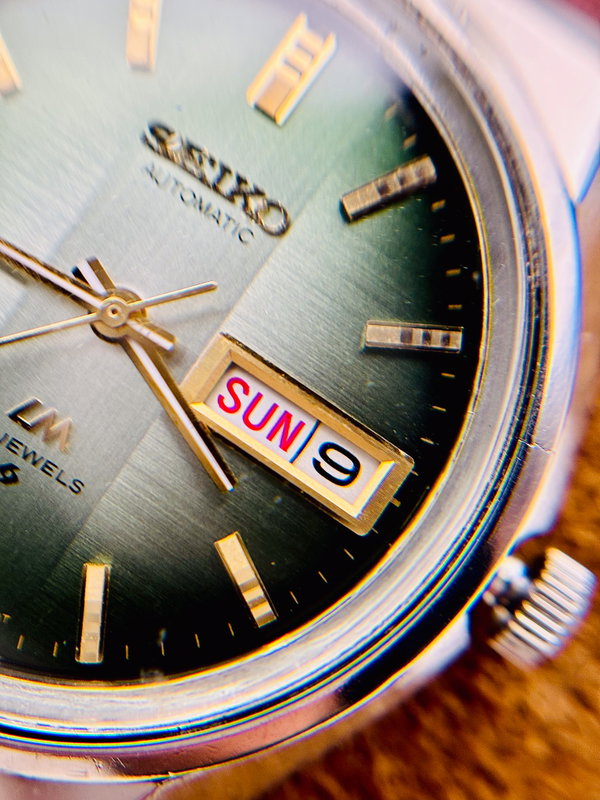 Seiko Seiko - Lord Matic "Gradient Green Sunburst" 翠輝 (Suiki) – Emerald Radiance - No reserve price - 5606-7310 - Men - 1973 vintage watch - image 9