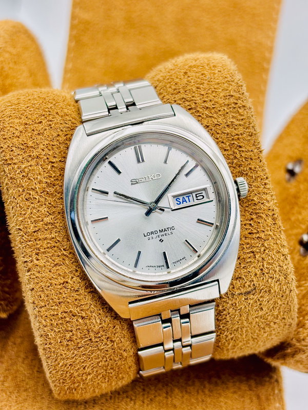 Seiko Seiko - Lord Matic 静銀 (Seigin) – Silent Silver - No reserve price - 5606-7140 - Men - 1970 vintage watch - image 1