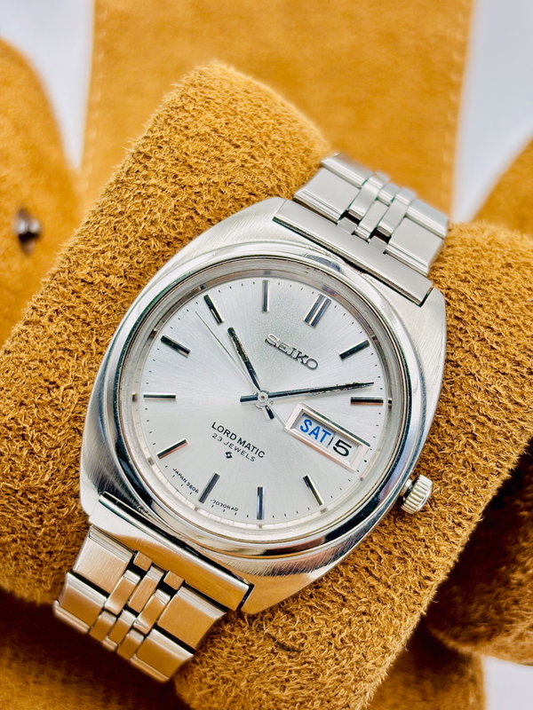 Seiko Seiko - Lord Matic 静銀 (Seigin) – Silent Silver - No reserve price - 5606-7140 - Men - 1970 vintage watch - image 3