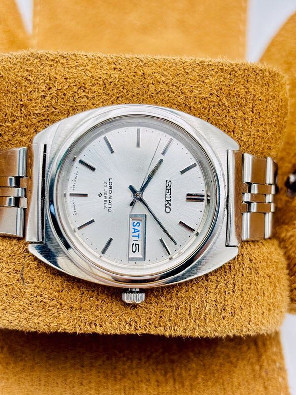 Seiko Seiko - Lord Matic 静銀 (Seigin) – Silent Silver - No reserve price - 5606-7140 - Men - 1970 vintage watch - image 4