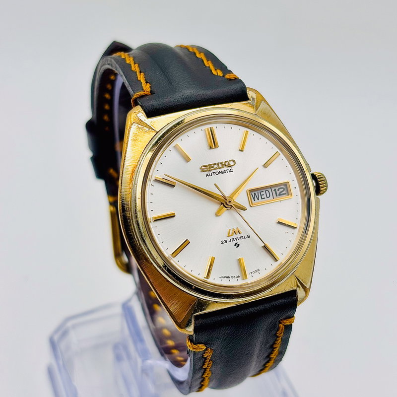 Seiko Seiko - Lord Matic 金閃 (Kinsen) – Golden Flash - No reserve price - 5606-7000 - Men - 1972 vintage watch - image 1