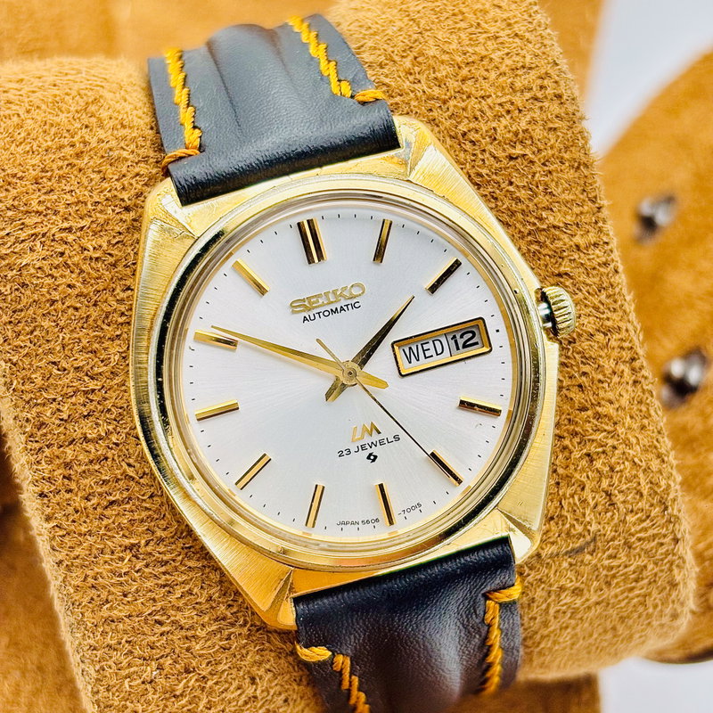 Seiko Seiko - Lord Matic 金閃 (Kinsen) – Golden Flash - No reserve price - 5606-7000 - Men - 1972 vintage watch - image 3