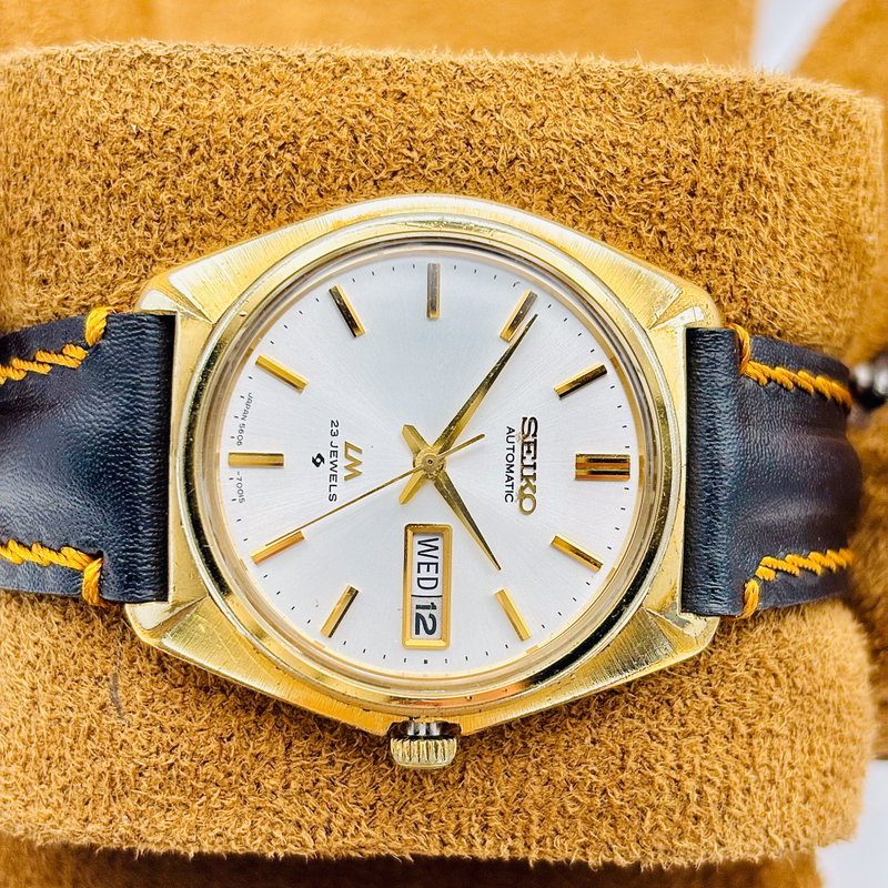 Seiko Seiko - Lord Matic 金閃 (Kinsen) – Golden Flash - No reserve price - 5606-7000 - Men - 1972 vintage watch - image 5