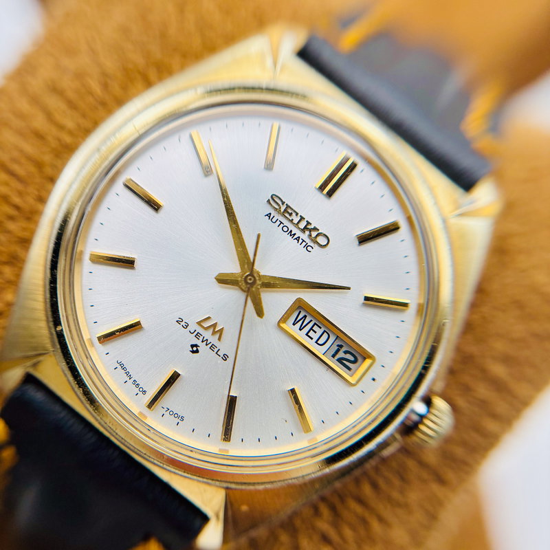 Seiko Seiko - Lord Matic 金閃 (Kinsen) – Golden Flash - No reserve price - 5606-7000 - Men - 1972 vintage watch - image 11