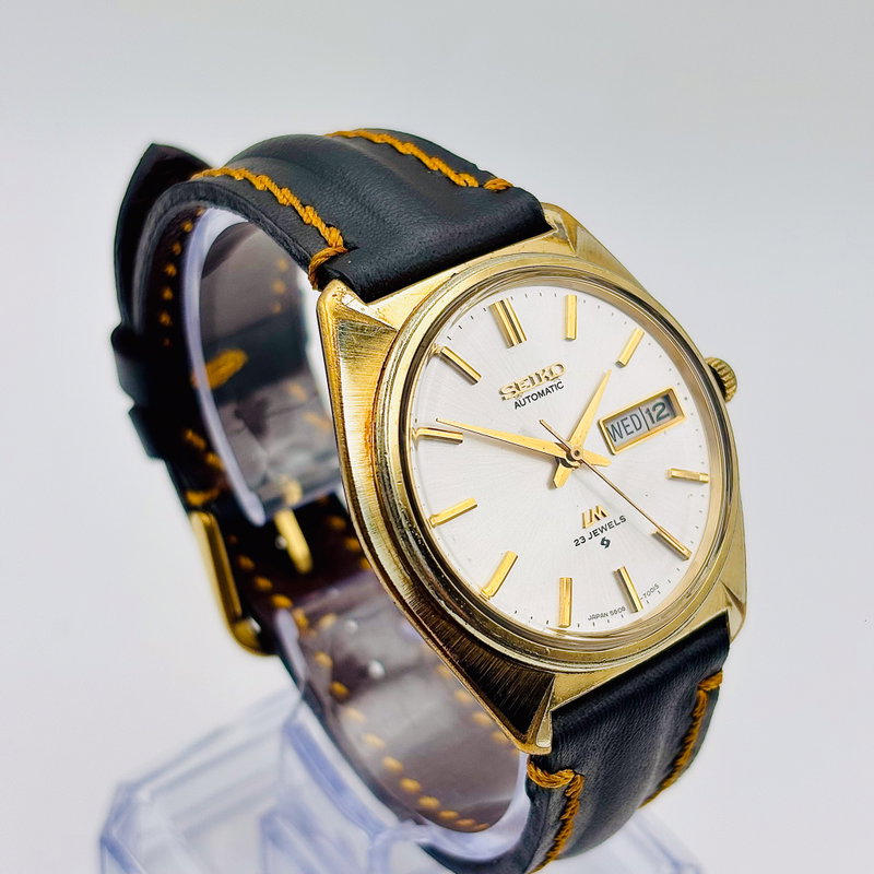 Seiko Seiko - Lord Matic 金閃 (Kinsen) – Golden Flash - No reserve price - 5606-7000 - Men - 1972 vintage watch - image 12