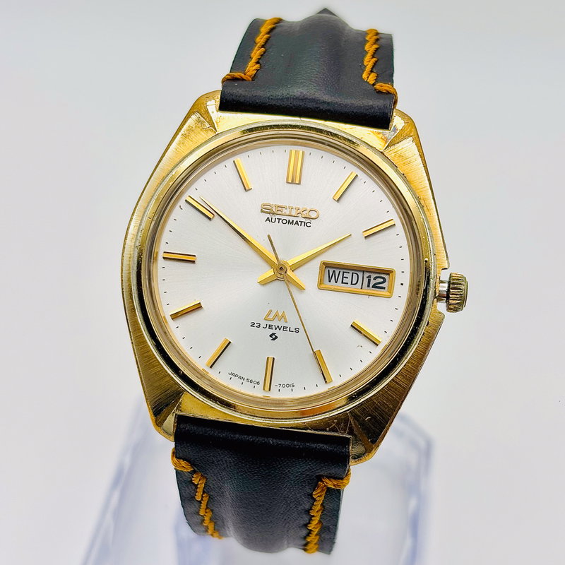 Seiko Seiko - Lord Matic 金閃 (Kinsen) – Golden Flash - No reserve price - 5606-7000 - Men - 1972 vintage watch - image 17