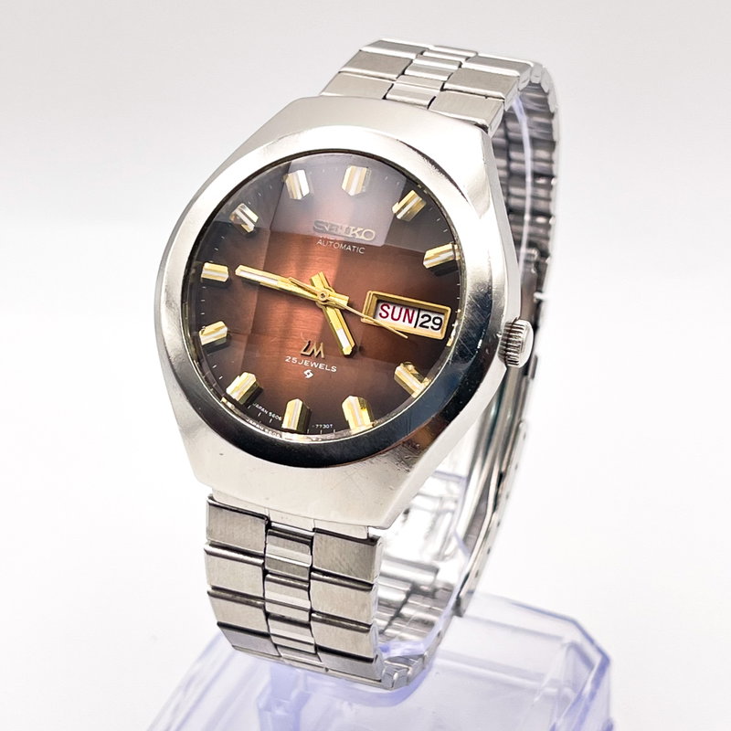 Seiko Seiko - Lord Matic "Gradient Brown Sunburst" 根影 (Konei) – Root Shadow - No reserve price - 5606-7360 - Men - 1975 vintage watch - image 4