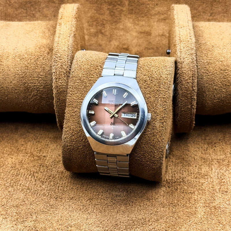 Seiko Seiko - Lord Matic "Gradient Brown Sunburst" 根影 (Konei) – Root Shadow - No reserve price - 5606-7360 - Men - 1975 vintage watch - image 11