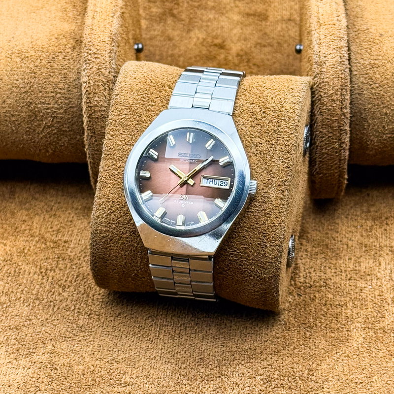 Seiko Seiko - Lord Matic "Gradient Brown Sunburst" 根影 (Konei) – Root Shadow - No reserve price - 5606-7360 - Men - 1975 vintage watch - image 12